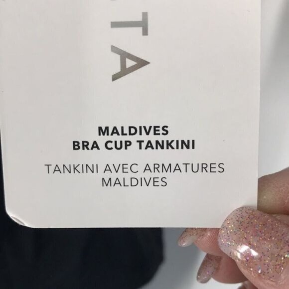 Athleta Maldives Bra Cup Tankini Size 32 B/C New - Picture 4 of 12